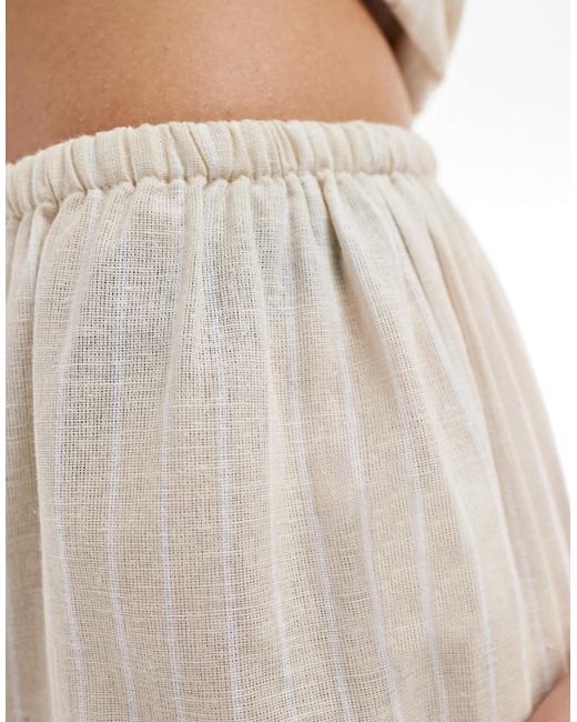 Exclusivité - esmee - pantalon rayé d'ensemble esmé studios en coloris White