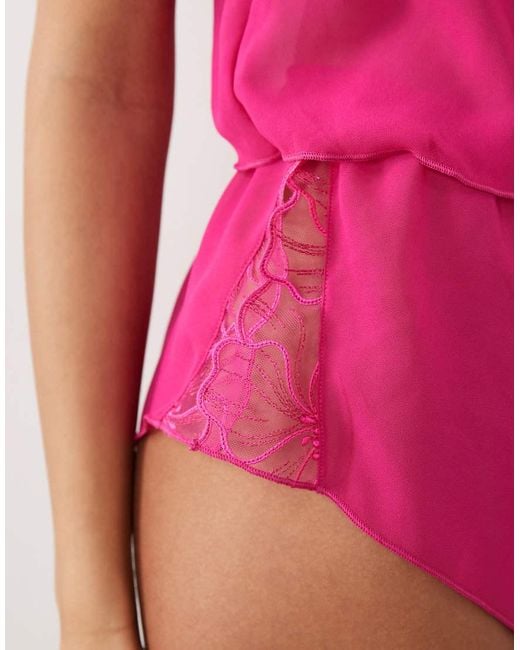 Ann Summers Red Floral Fling Cami Set
