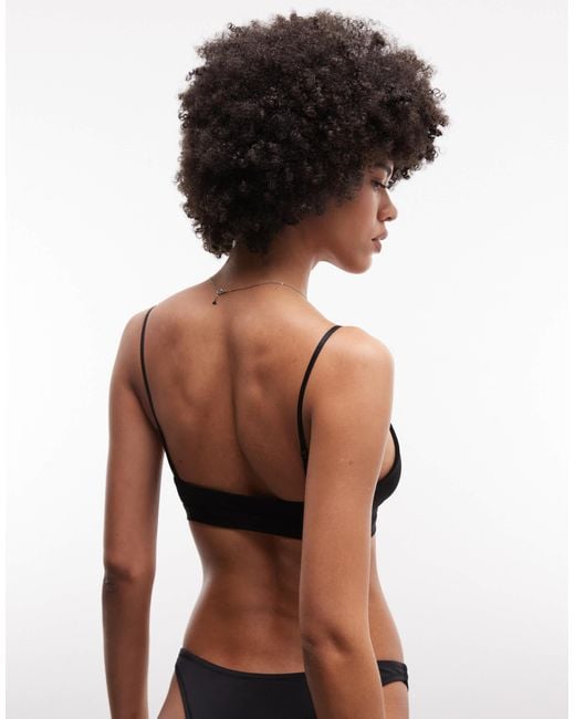 Weekday Black Super Soft Triangle Bra