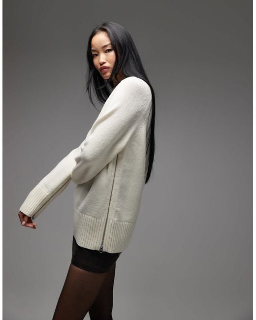 ARKET Gray Wool Jumper With Raglan Sleeves
