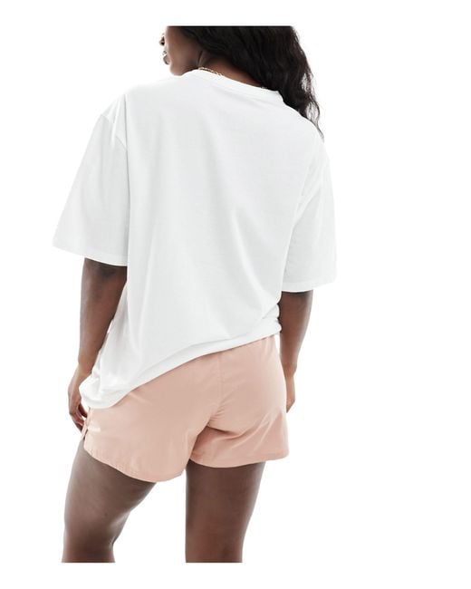 Calvin Klein White Pure Cotton T-shirt And Short Set