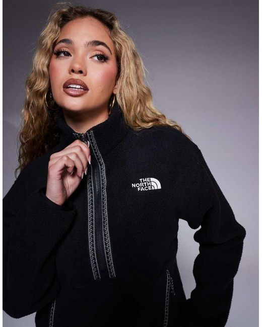 The North Face Blue Fleeski Quarter Zip Pullover