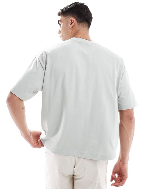 T-shirt coupe carrée oversize avec motif ville - gris ASOS pour homme en coloris Gray