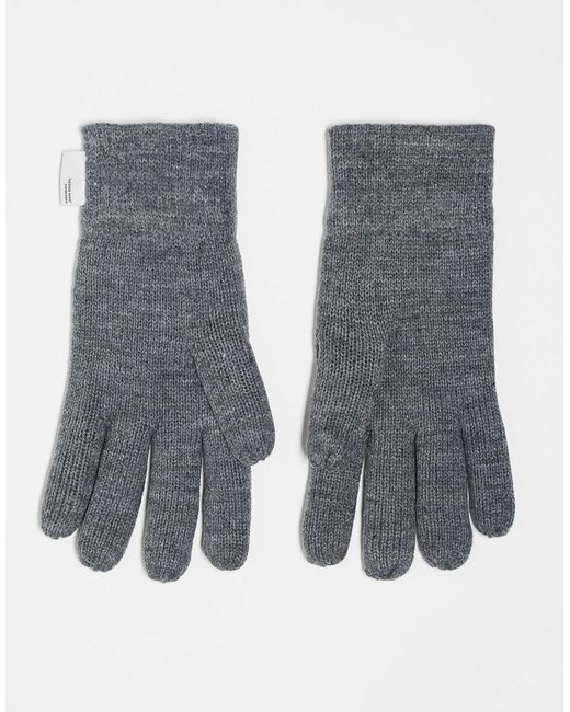Only & Sons – strickhandschuhe in Gray für Herren