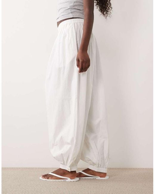 ARKET White Pure Cotton Balloon Pants