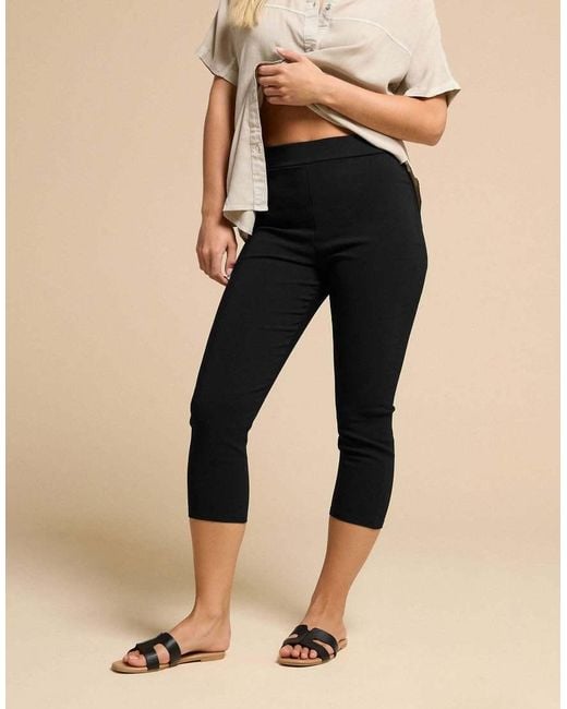 PixieGirl Natural Petite Cropped Trousers