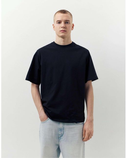 Pull&Bear – basic-t-shirts in Blue für Herren