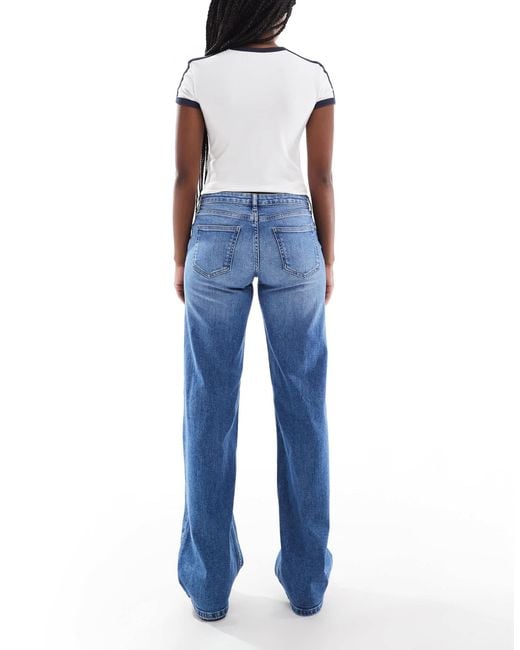 ONLY Onljudy-O Lw Wide DNM Rinse Tai966 Noos, donkerblauw (dark blue denim), L