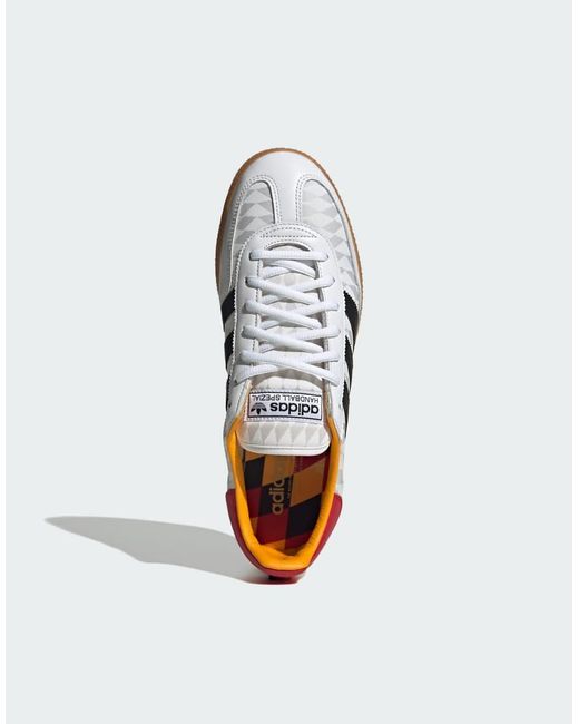 Adidas Originals White Handball Spezial Shoes for men