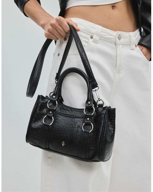 Piccola Borsa Bowling Nera di Stradivarius in Blue
