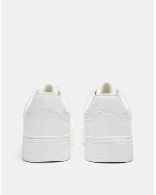 Pull&Bear – e sneaker mit dicker profilsohle in White für Herren