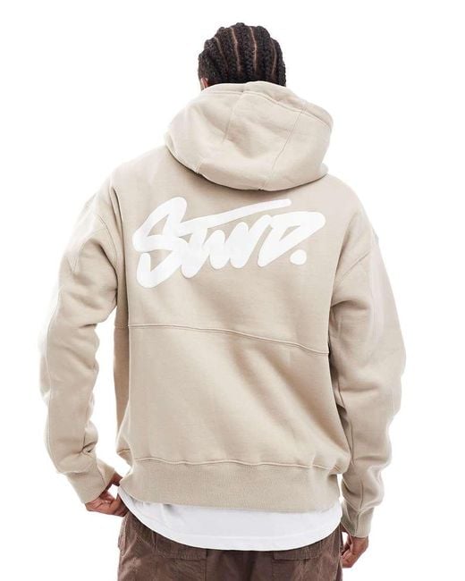 Pull&Bear Natural Stwd Hoodie for men