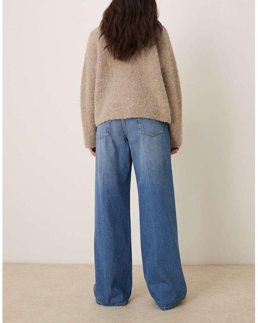 Calvin Klein Blue Low Rise baggy Jeans