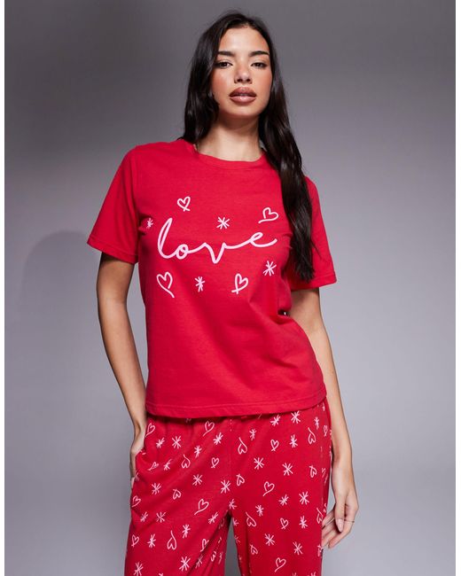 Threadbare Red – valentines – pyjama