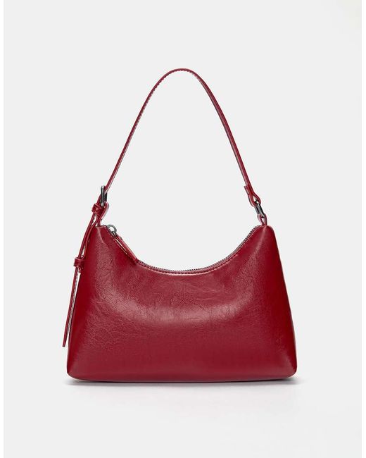 Pull&Bear Schoudertas Met Gesp in het Red