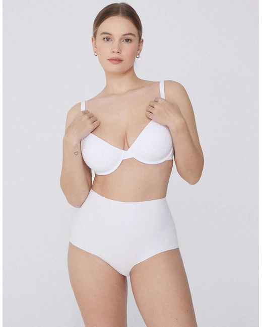 Tezenis White Athens Microfibre Push-Up Bra