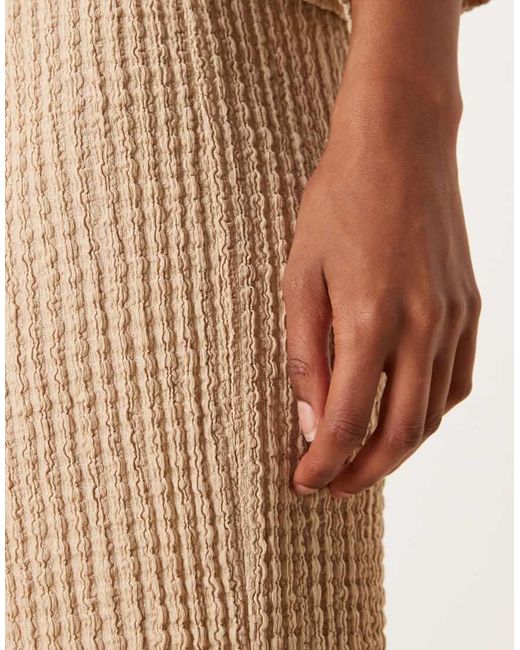 ASOS Broek Met Wijde Pijpen En Textuur in het Natural