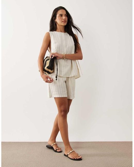 Jdy Natural Shorts Co-ord