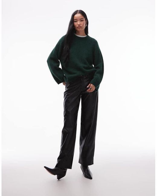 ARKET Green Super Soft Alpaca And Wool Relaxed Sweater