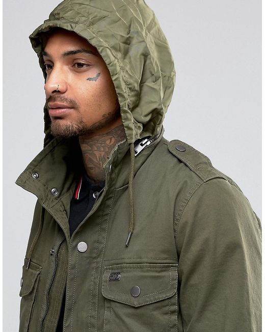 DIESEL J-rico Military Field Jacket Khaki in Green for Men | Lyst UK