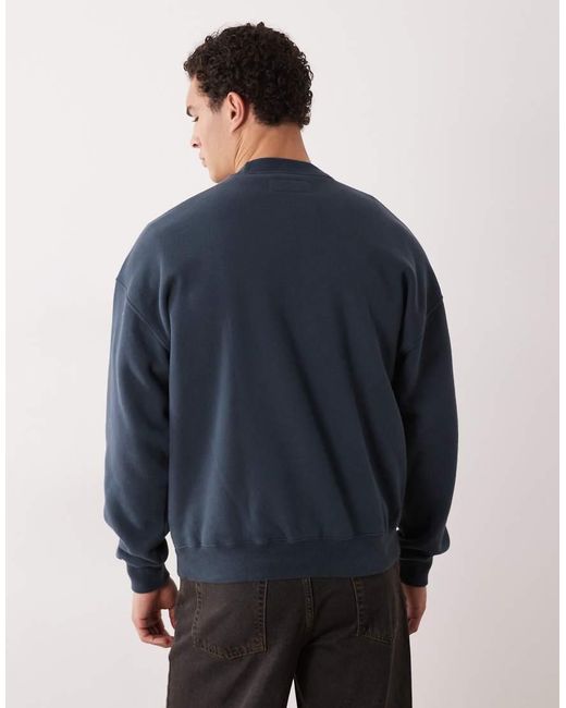 Abercrombie & Fitch Blue Essential Sweatshirt for men