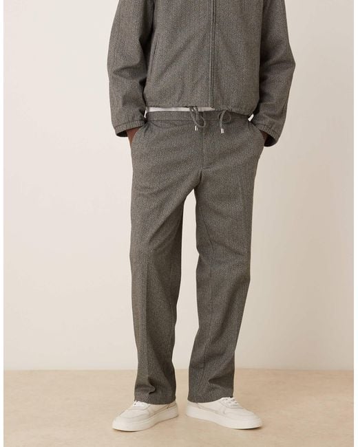 ASOS Natural Smart Straight Pants for men