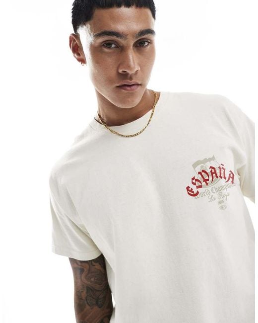 PRNT White Espana World Champions Relaxed T-Shirt