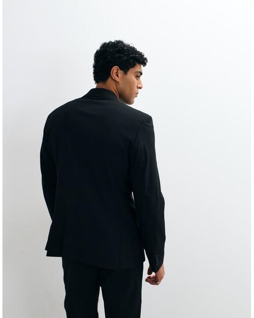 ASOS Black Slim Suit Blazer for men