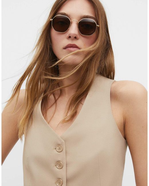 Lunettes Stradivarius en coloris Natural