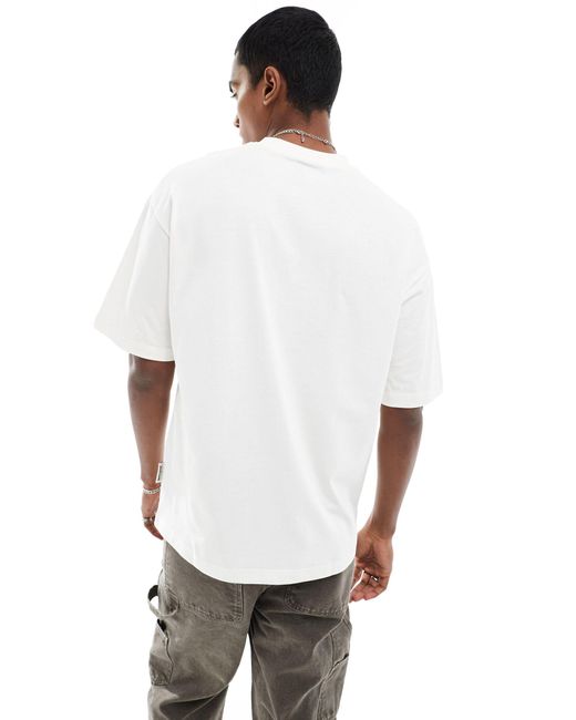 Camiseta blanca extragrande con estampado Sixth June de hombre de color White
