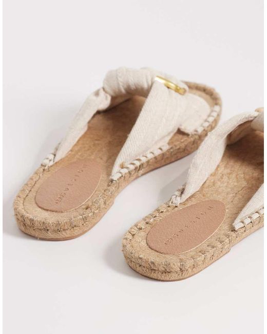 ASOS Natural Jade Knotted Espadrille Mules