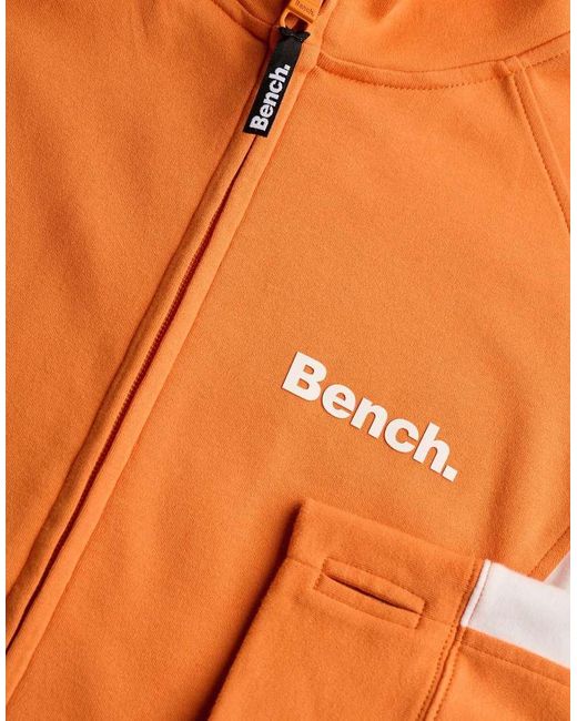 Bench x Superdry & Co Blue High Neck Contrast Track Top