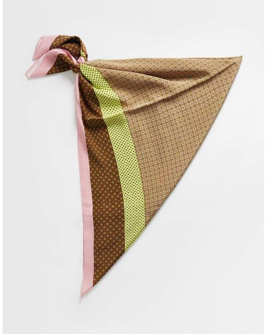 TOPSHOP Multicolor Geometric Print Waist Belt