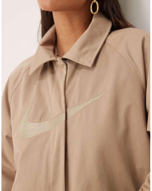 Nike Natural Msc Twill Trench Jacket