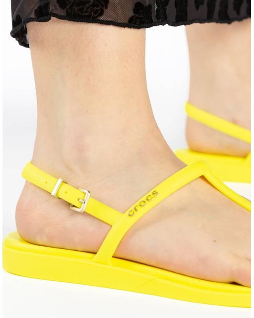CROCSTM Yellow Miami Thong Flip