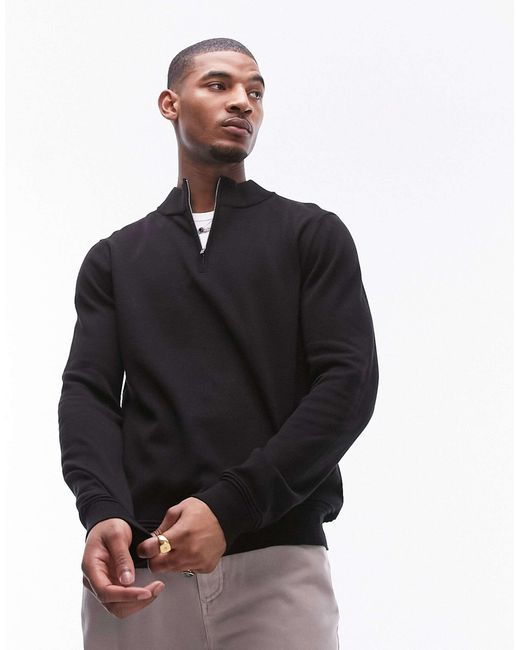 Topman – essentials – pullover in Black für Herren