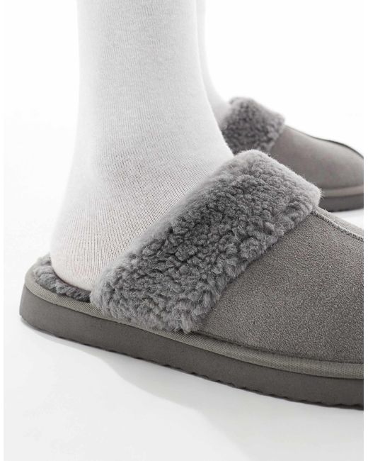 ASOS White Mule Slippers for men