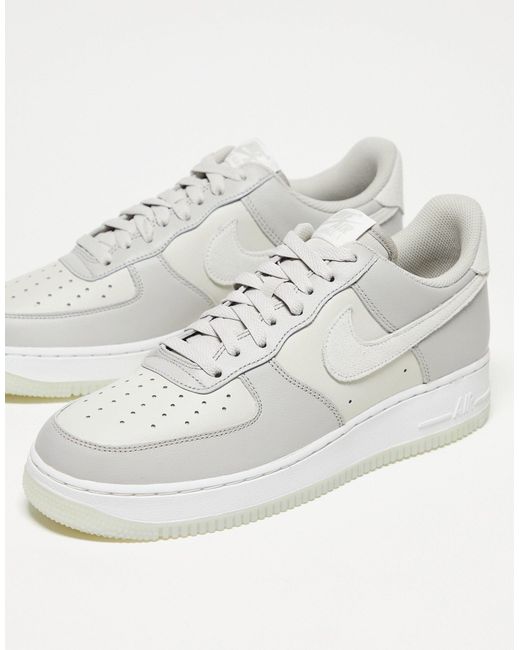 Air - force 1 '07 - sneakers grigie e bianche di Nike in White