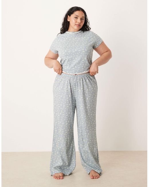 Asos design curve - mix & match - pantalon ASOS en coloris Gray