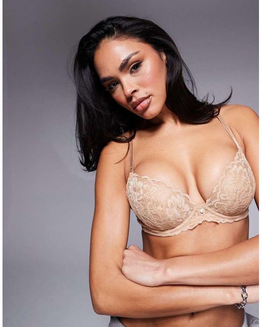 Ann Summers Natural A-g Sexy Lace Plunge Bra