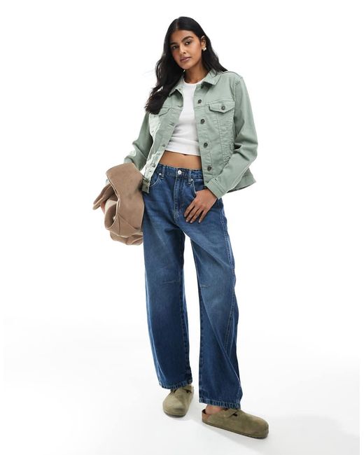 Brave Soul Green Denim Jacket
