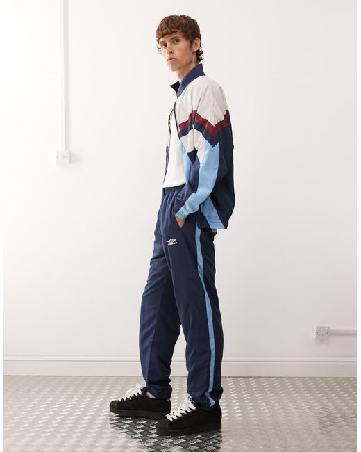 Umbro Blue Relaxed Track Pants for men