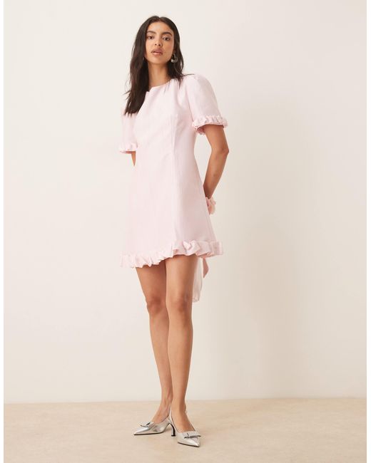 Sister Jane Pink Harebell Ruffle Mini Dress