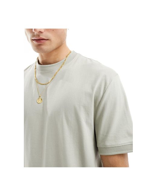 ASOS White Relaxed Fit Heavyweight T-shirt for men