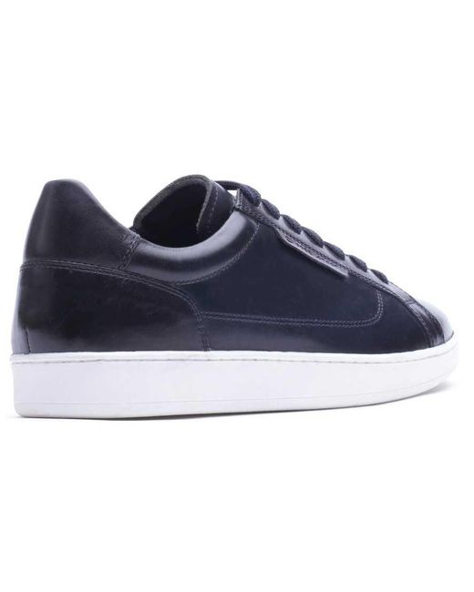 Base London Blue Zammo Lace Up Trainer for men