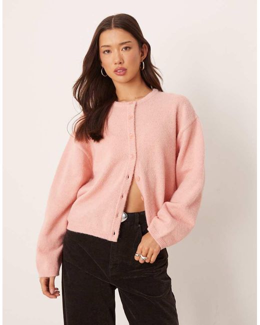 ASOS Pink Lightweight Relaxed Cardigan