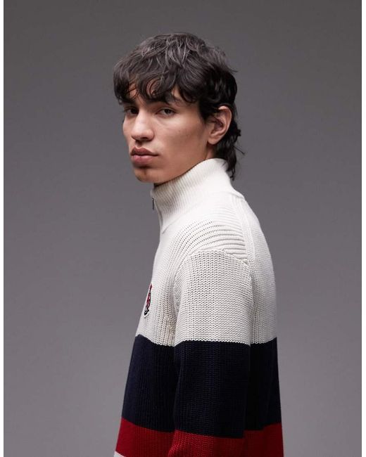 Tommy Hilfiger Gray Crest Colourblock Zip Through for men