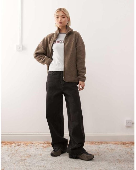 Noisy May Natural Zip Thorugh Funnel Fleece