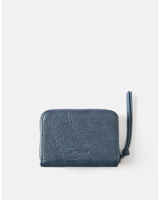 Pull&Bear Blue Geldbörse mit nieten