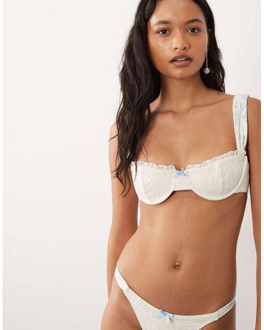 Dippin' Daisy's White Dippin Daisys Bridal Underwire Bikini Top